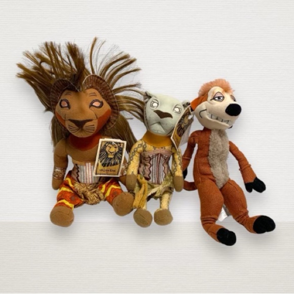 Disney Broadway Lion King Musical Plush Simba Nala Timon